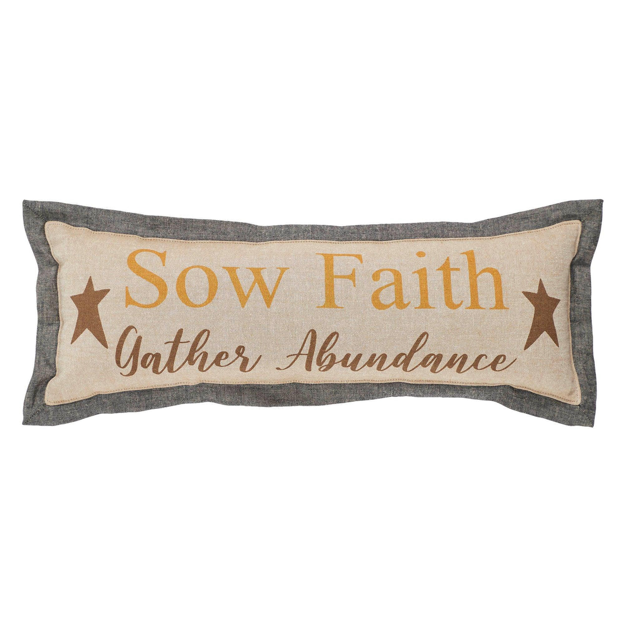 Harvest Blessings Sow Faith Gather Abundance Pillow 5x15 - The Fox Decor