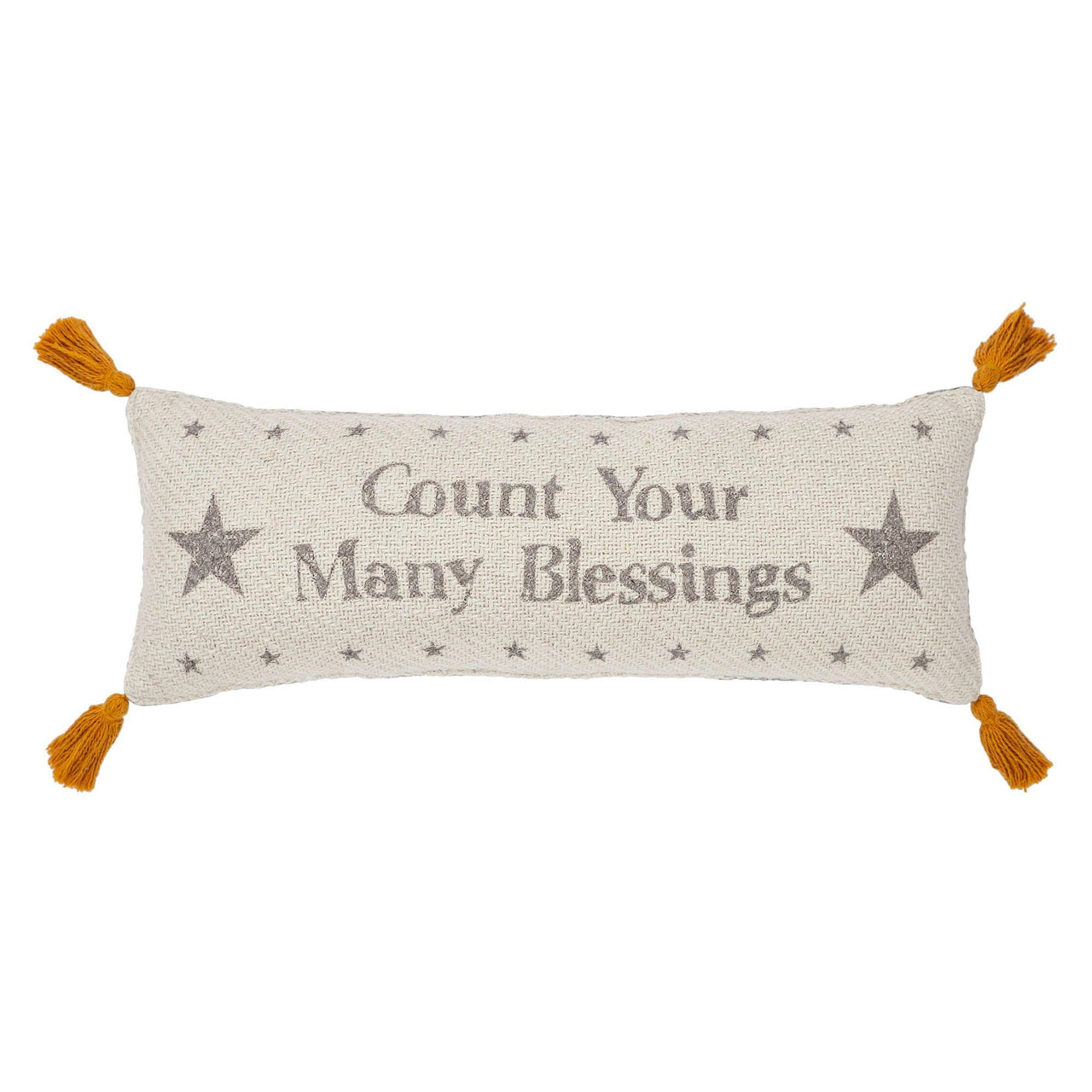 Harvest Blessings Count Your Many Blessings Woven Pillow 5x15 - The Fox Decor
