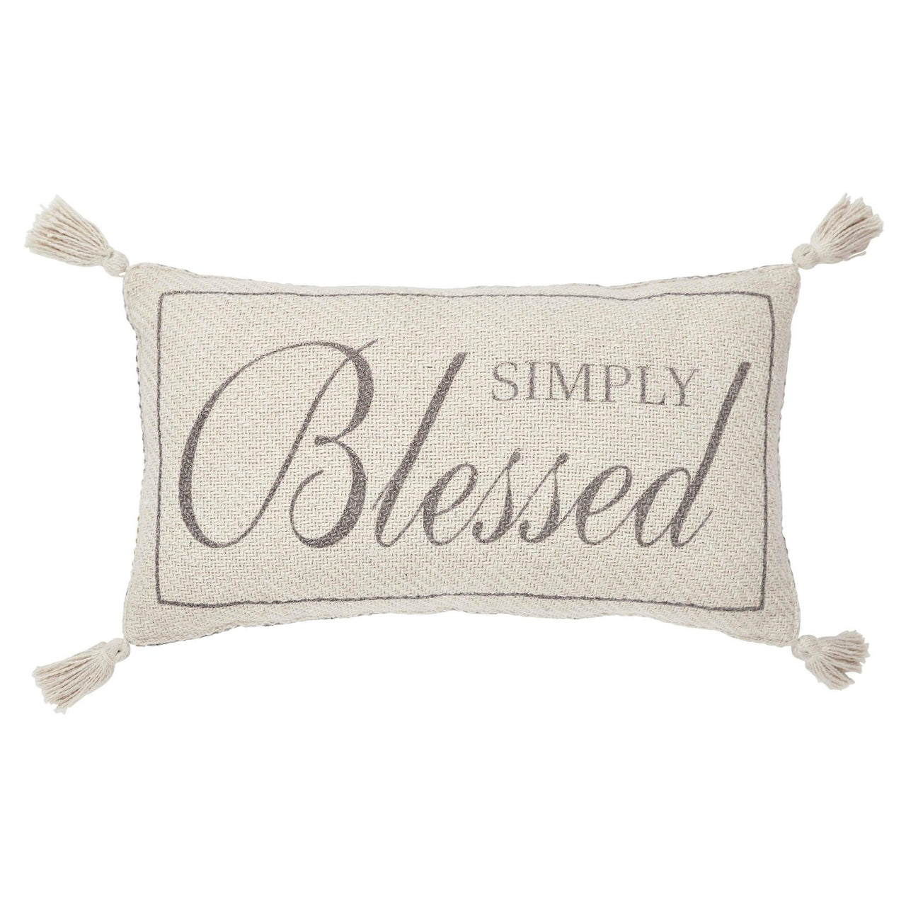 Harvest Blessings Simply Blessed Woven Pillow 7x13 - The Fox Decor