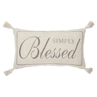 Harvest Blessings Simply Blessed Woven Pillow 7x13 - The Fox Decor