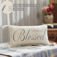 Harvest Blessings Simply Blessed Woven Pillow 7x13 - The Fox Decor