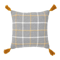 Harvest Blessings Woven Plaid Pillow 12x12 - The Fox Decor