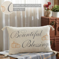 Thumbnail for Harvest Blessings Bountiful Blessings Woven Pillow 14x22 - The Fox Decor