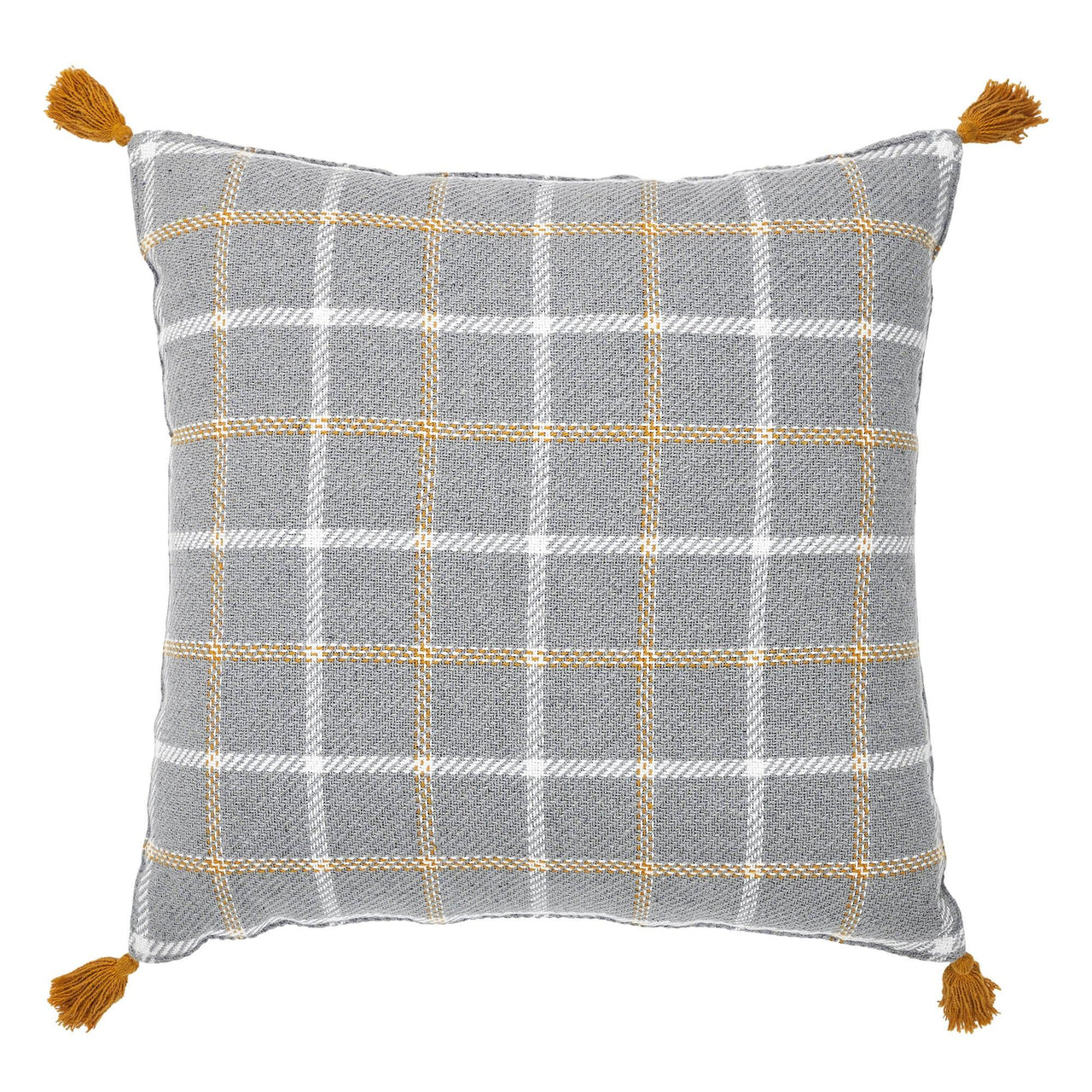 Harvest Blessings Woven Plaid Pillow 18x18 - The Fox Decor