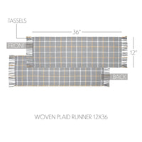 Harvest Blessings Woven Plaid Runner 12x36 - The Fox Decor