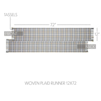 Harvest Blessings Woven Plaid Runner 12x72 - The Fox Decor