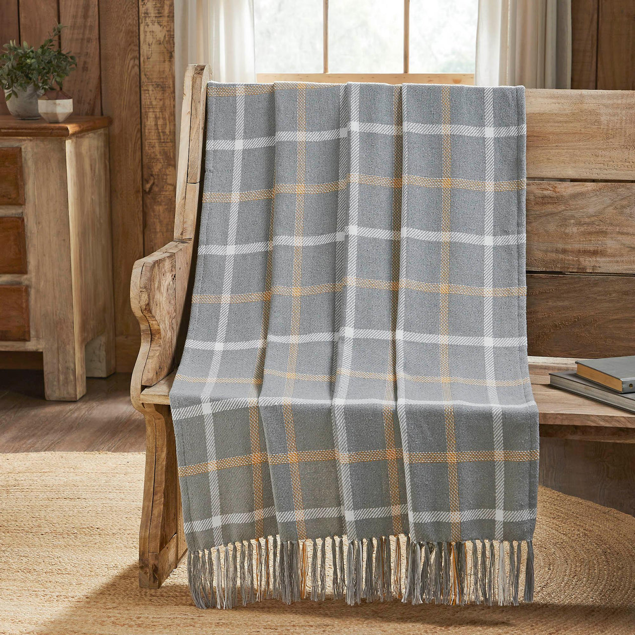 Harvest Blessings Woven Plaid Throw 50x60 - The Fox Decor