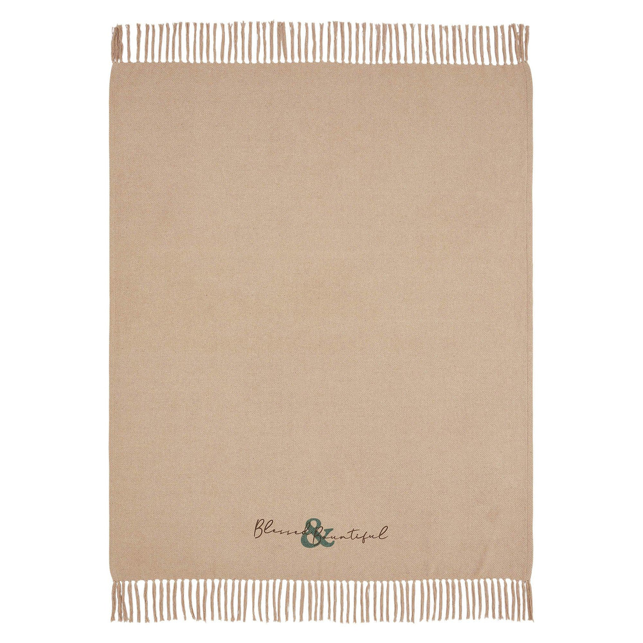 Harvest Blessings Blessed & Bountiful Woven Throw 50x60 - The Fox Decor