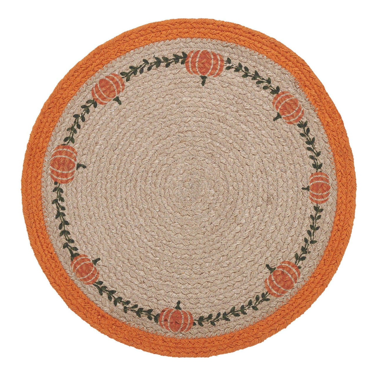 Harvest Blessings Natural Stencil Pumpkin Trivet 12 - The Fox Decor