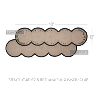 Thumbnail for Harvest Blessings Stencil Gather & Be Thankful Runner 12x48 - The Fox Decor