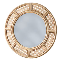 Cane Round Mirror 23