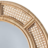 Cane Round Mirror 23