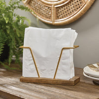 Thumbnail for Wood Gold Bar Napkin Holder - The Fox Decor