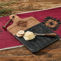 Red Dawn Cutting Board With Spreader - The Fox Decor