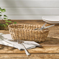 Oval Hyacinth Basket - Small - The Fox Decor