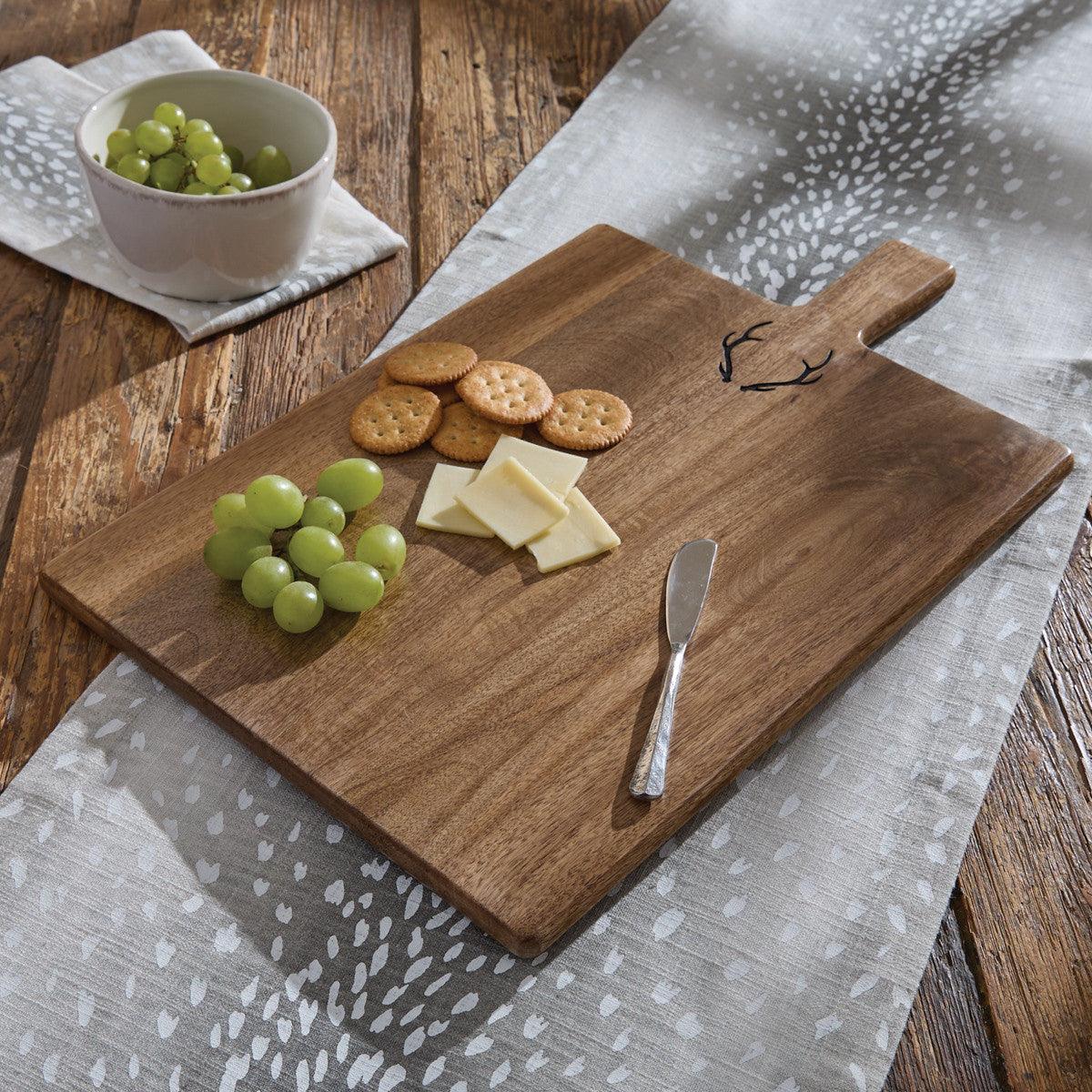 Eva & Co Antler Rectangle Charcuterie Board - Park Designs - The Fox Decor
