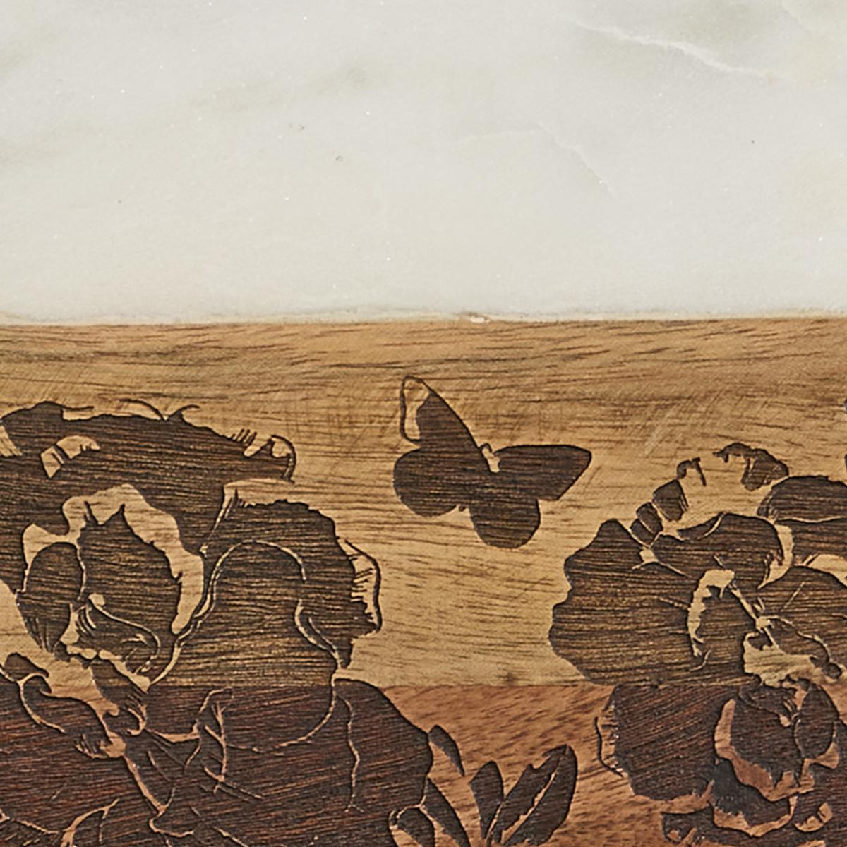 Patricia Heaton Home Floral Cutting Board With Spreader - The Fox Decor