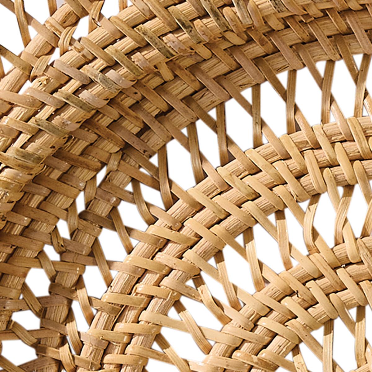 Rattan Spiral Charger - The Fox Decor