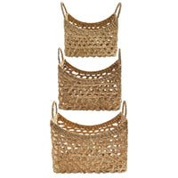 Thumbnail for Water Hyacinth Baskets - Set of 3 Park Designs - The Fox Decor