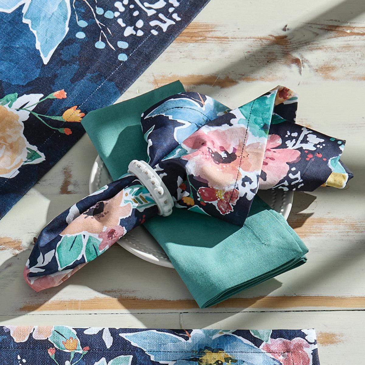 Sun Washed Bead Napkin Rings - Set Of 12 Check Park Designs - The Fox Decor