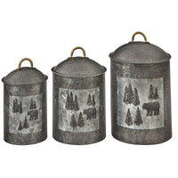 Thumbnail for Wild Woods Bear Canisters Set of 3 - Park Designs - The Fox Decor