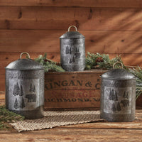 Thumbnail for Wild Woods Bear Canisters Set of 3 - Park Designs - The Fox Decor