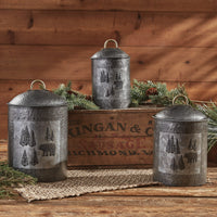 Thumbnail for Wild Woods Bear Canisters Set of 3 - Park Designs