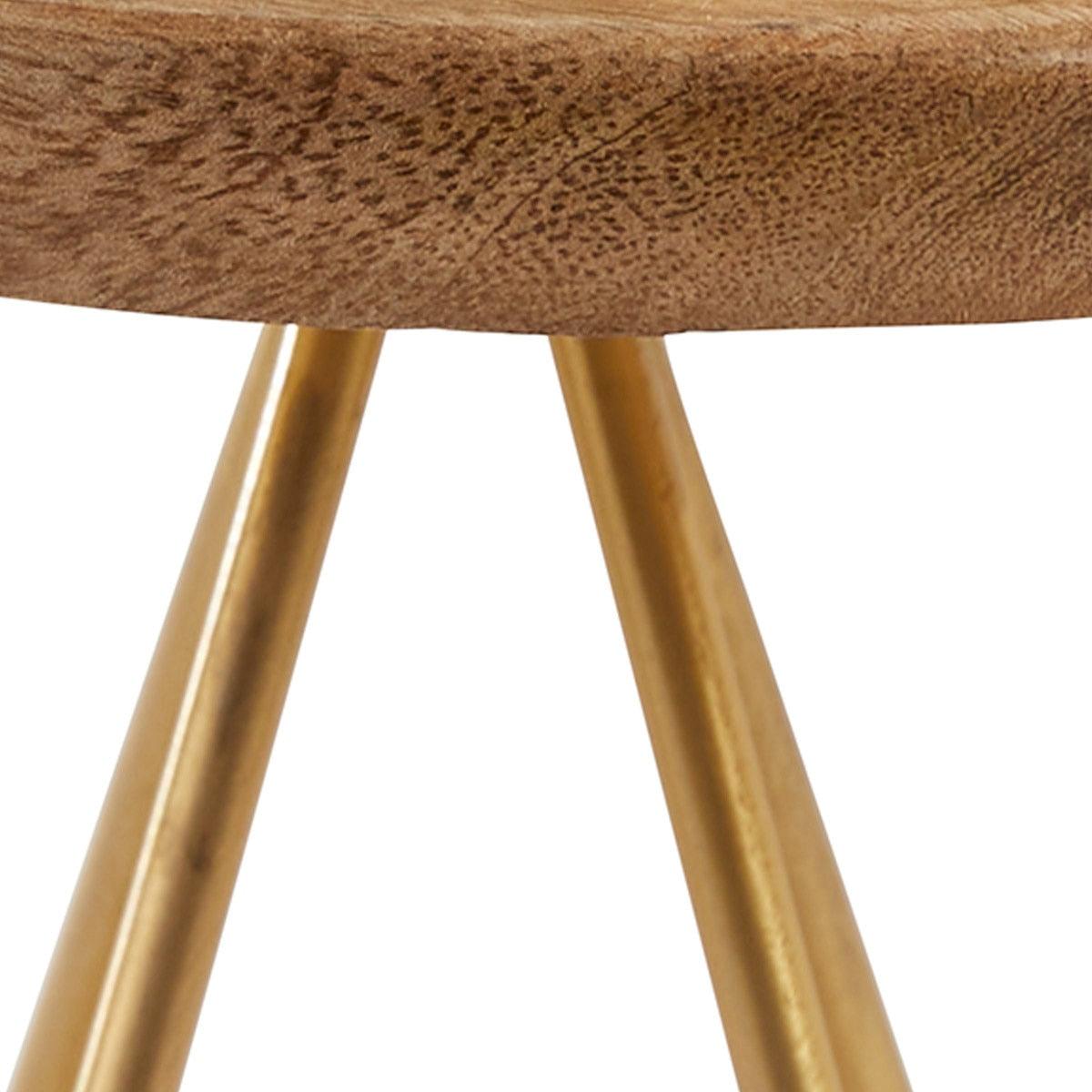 Wood/Gold Triangle Serving Stand Tall - Park Designs - The Fox Decor