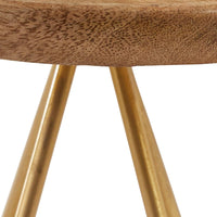 Thumbnail for Wood/Gold Triangle Serving Stand Tall - Park Designs - The Fox Decor