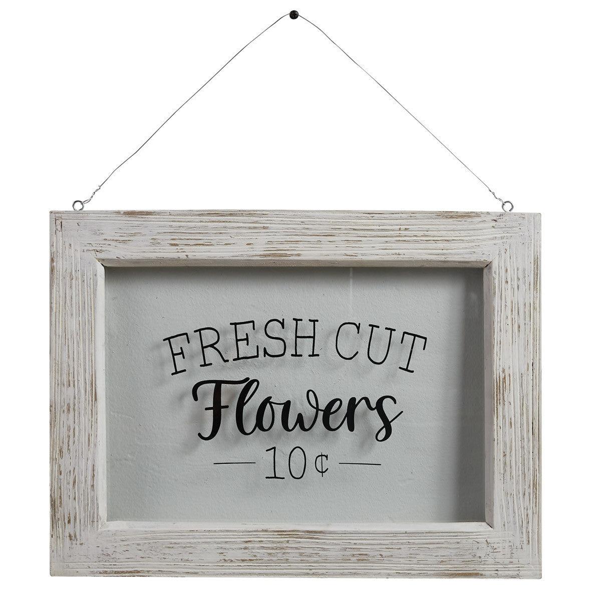 Farmhouse Framed Glass- Fresh Cut Flowers Park Designs - The Fox Decor