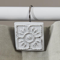 Distressed Tile Shower Curtain Hook Set of 12 - Park Designs - The Fox Decor