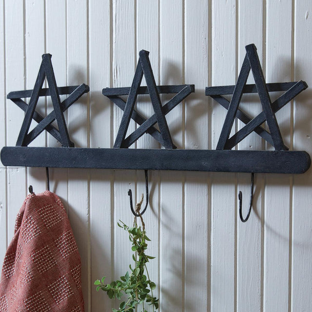 Tobacco Star Triple Hook - Park Designs - The Fox Decor