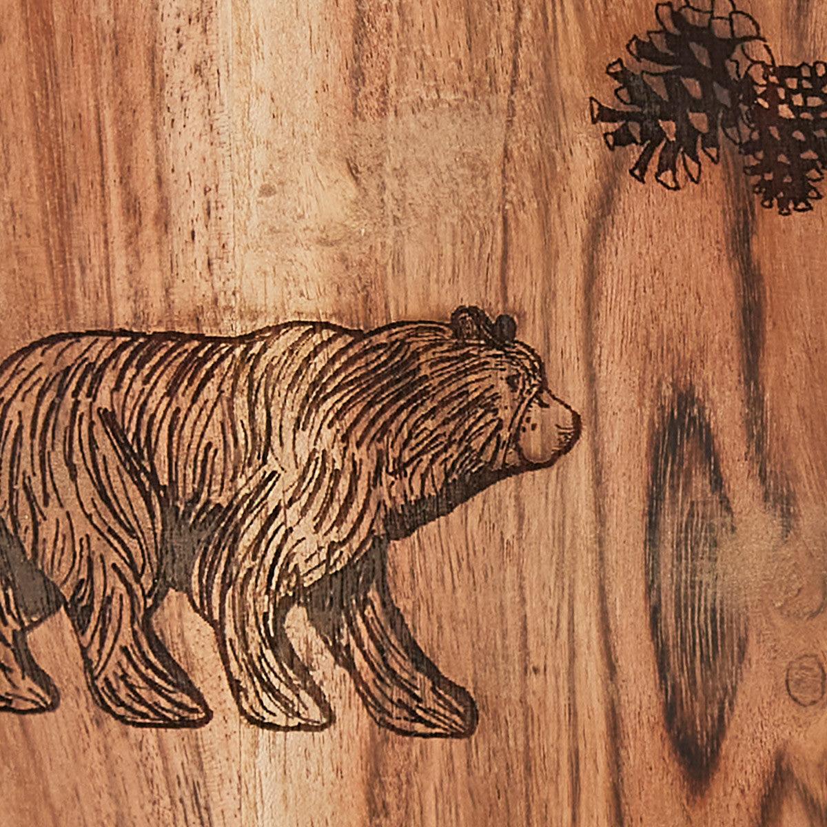 Rustic Wood Canister - Large Park Designs - The Fox Decor