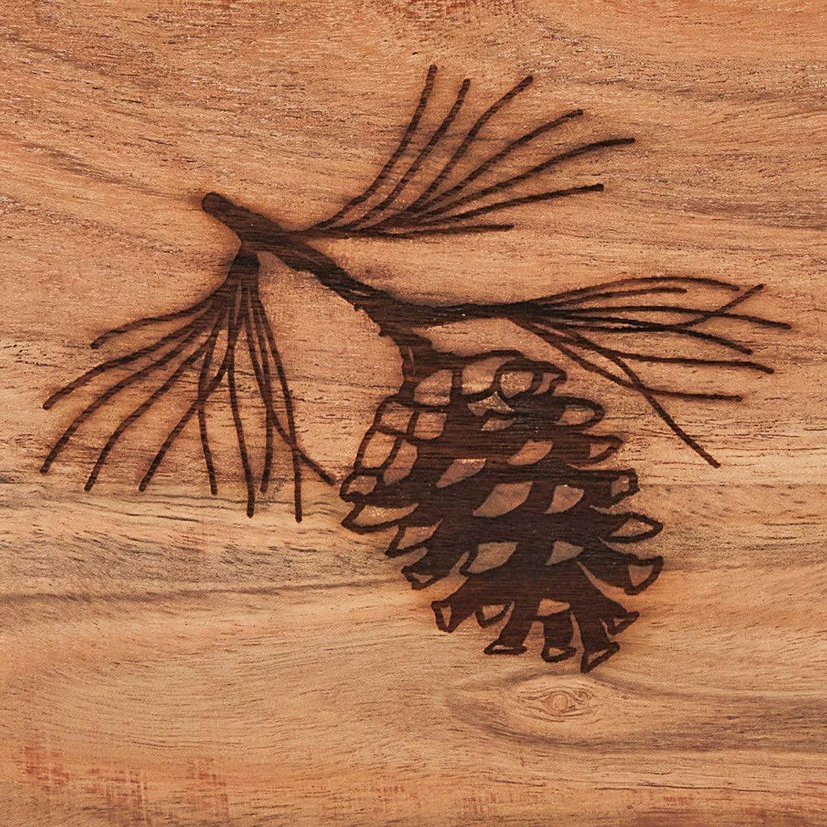 Rustic Wood Utensil Caddy - park Designs - The Fox Decor