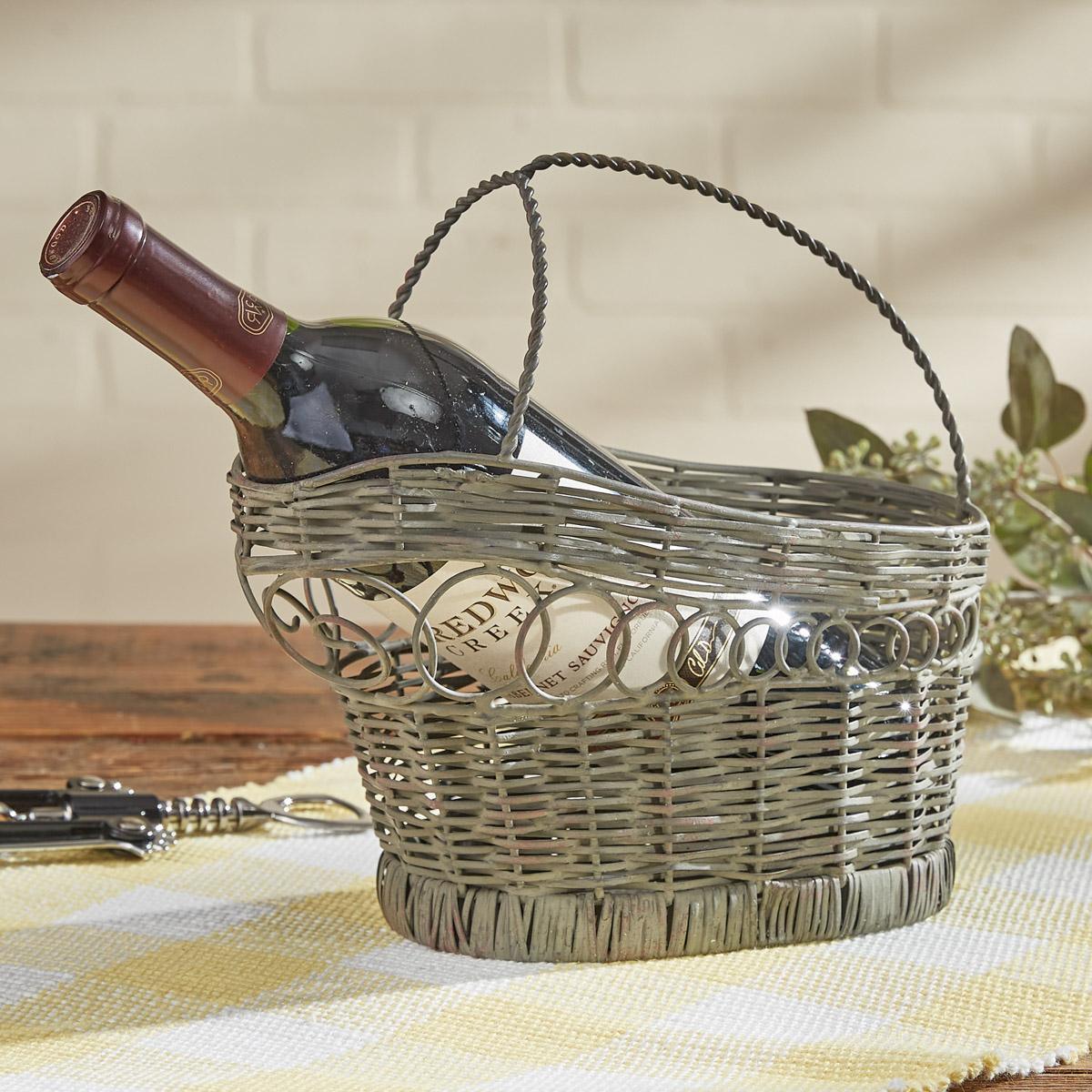 Albany Wire Single Wine Bottle Holder - Park Designs - The Fox Decor