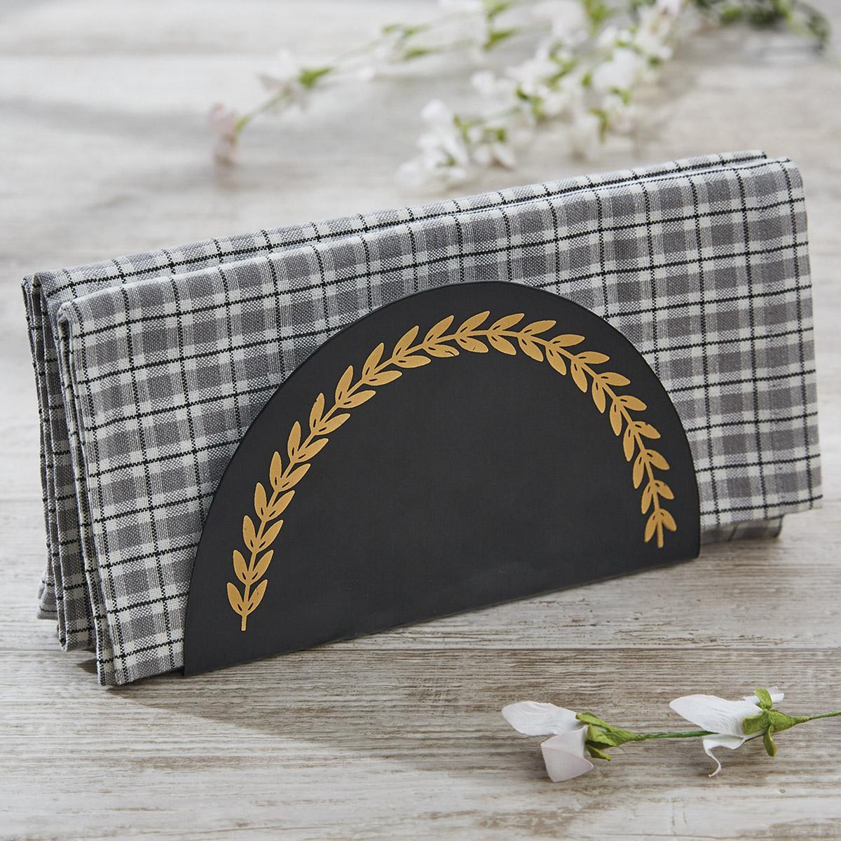 Black Tole Napkin Holder - Park Designs - The Fox Decor