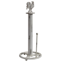 Thumbnail for Rooster Wood Paper Towel Holder - Distressed Cream Park Designs