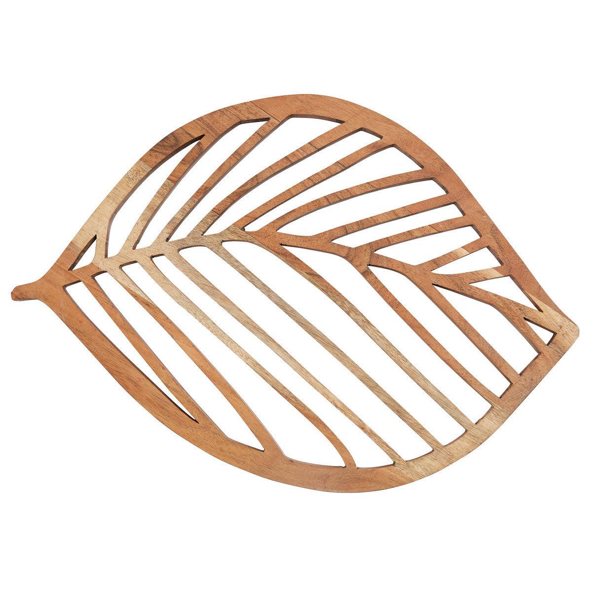 Leaf Wood Charger - Park Designs - The Fox Decor