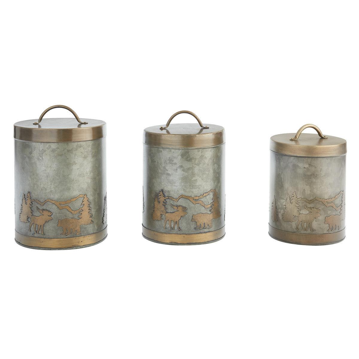 Forester's Canisters - Set Of 3 - Park Designs - The Fox Decor