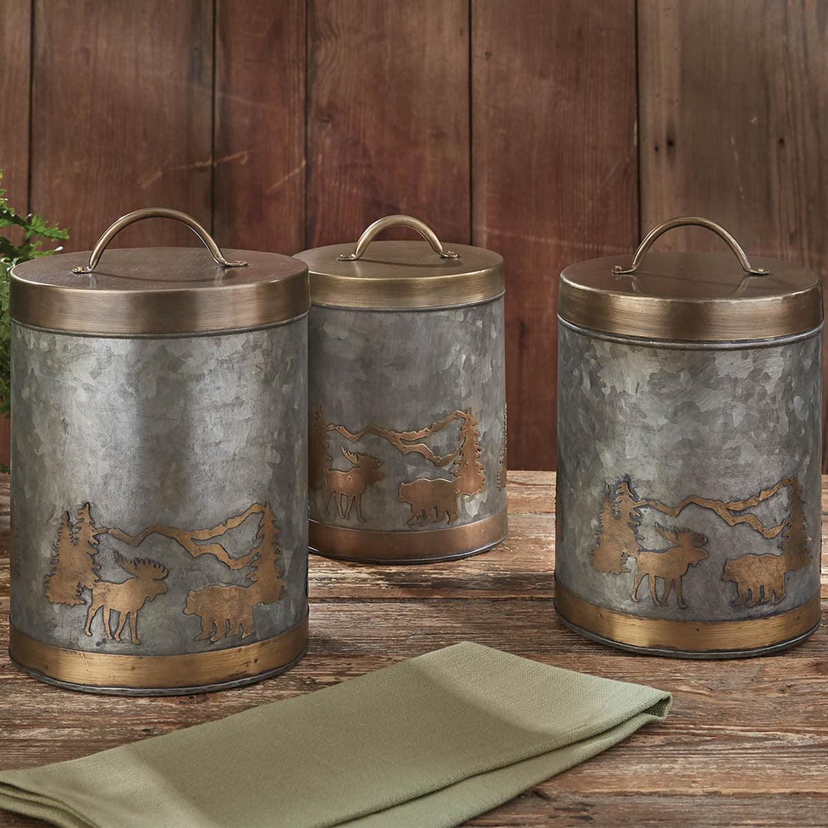 Forester's Canisters - Set Of 3 - Park Designs - The Fox Decor