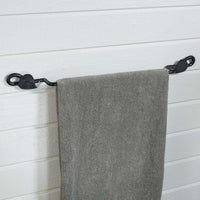Hammered Leaf Towel Bar 16