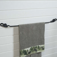 Hammered Leaf Towel Bar - 24