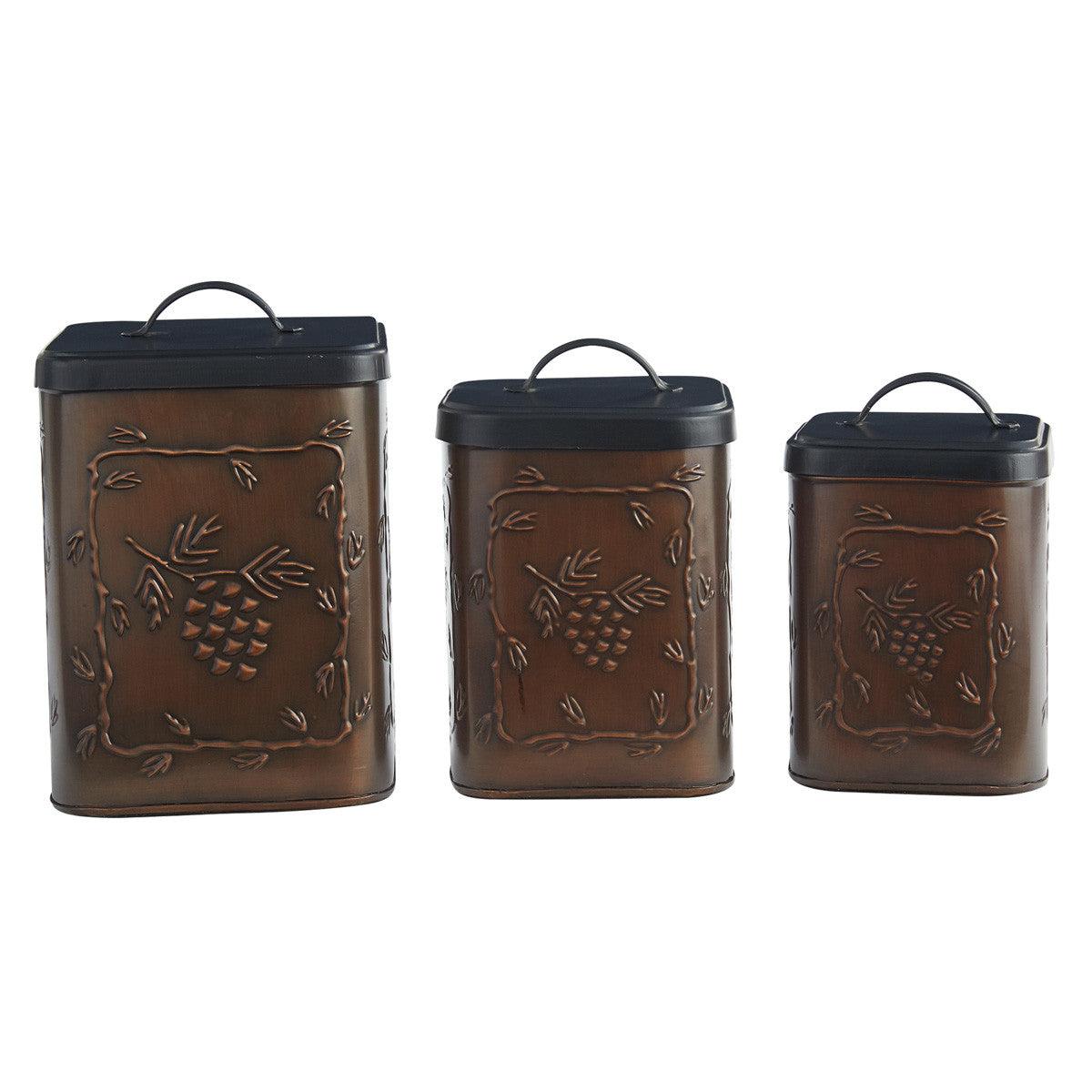 Valley Pine Canisters - Set of 3 - Park Designs