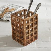 Lattice Utensil Crock - Park Designs - The Fox Decor
