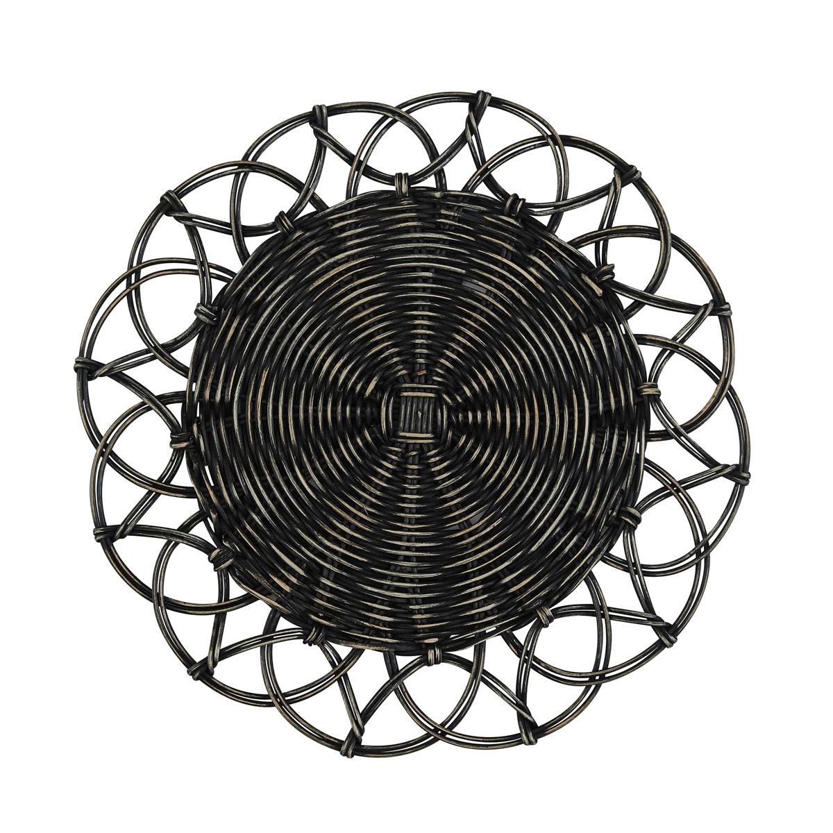 Mya Charger - Black - The Fox Decor