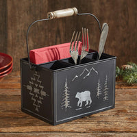 Thumbnail for Black Bear Utensil Caddy - park Designs - The Fox Decor