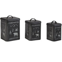 Thumbnail for Black Bear Canisters - Set of 3 - Park Designs - The Fox Decor