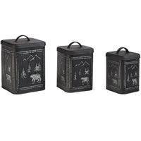 Thumbnail for Black Bear Canisters - Set of 3 - Park Designs