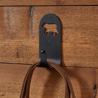 Black Bear Single Hook - Set of 2 Park Designs - The Fox Decor