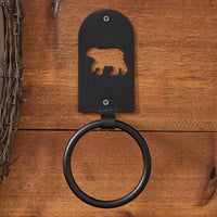 Black Bear Ring Hook - Park Designs - The Fox Decor
